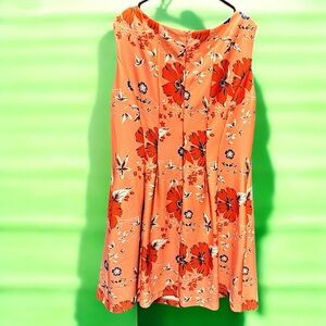 Dress Barn Orange Floral Dress
